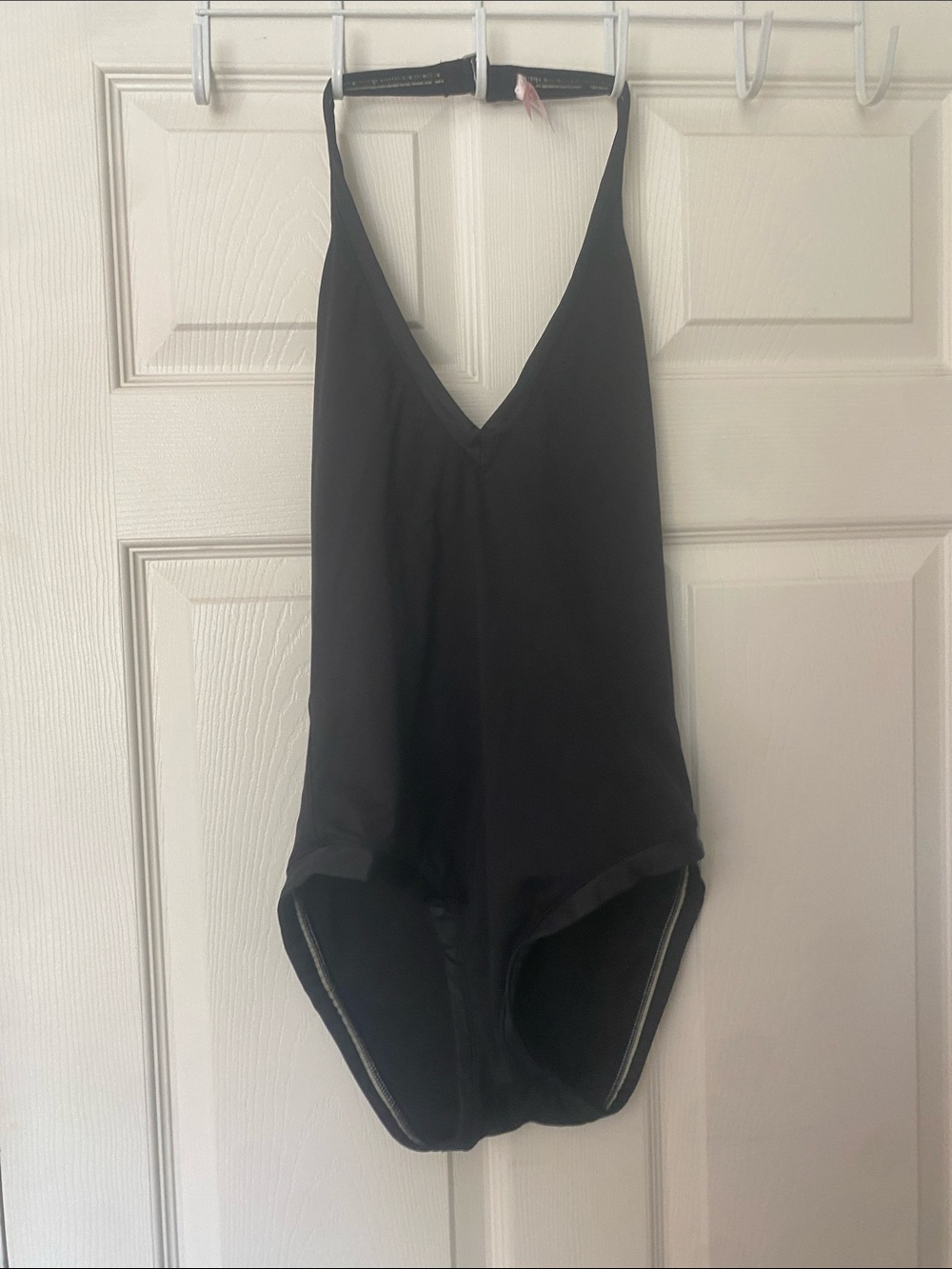 Victoria's Secret Black V-Neck Bodysuit One-Piece
